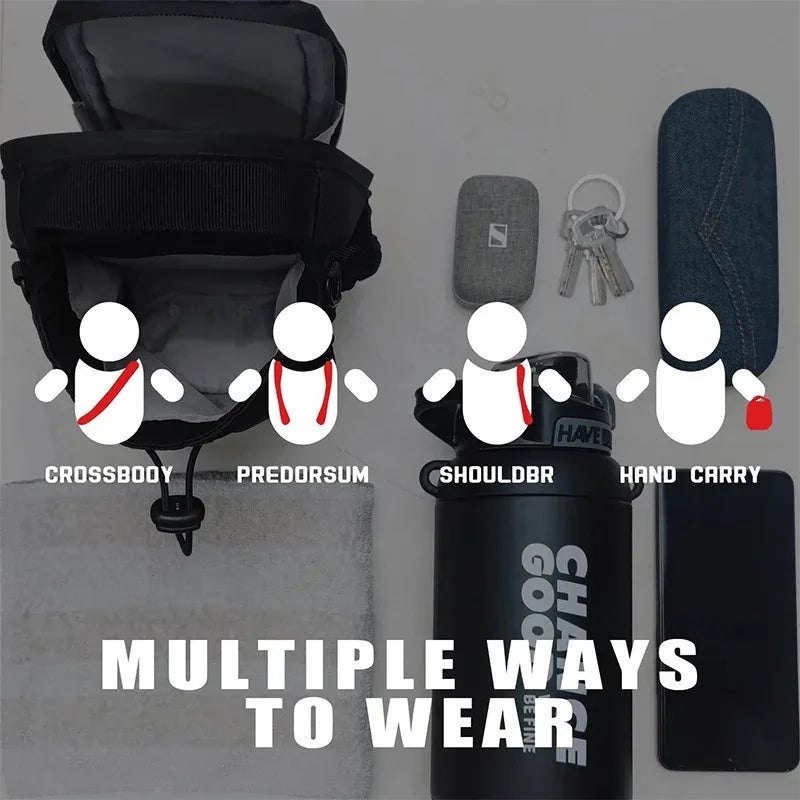 Large Capacity Magnetic Gym Bag With Phone Pocket