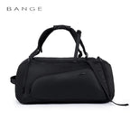 OZUKO Waterproof Canvas Gym Bag for Men Black Grey