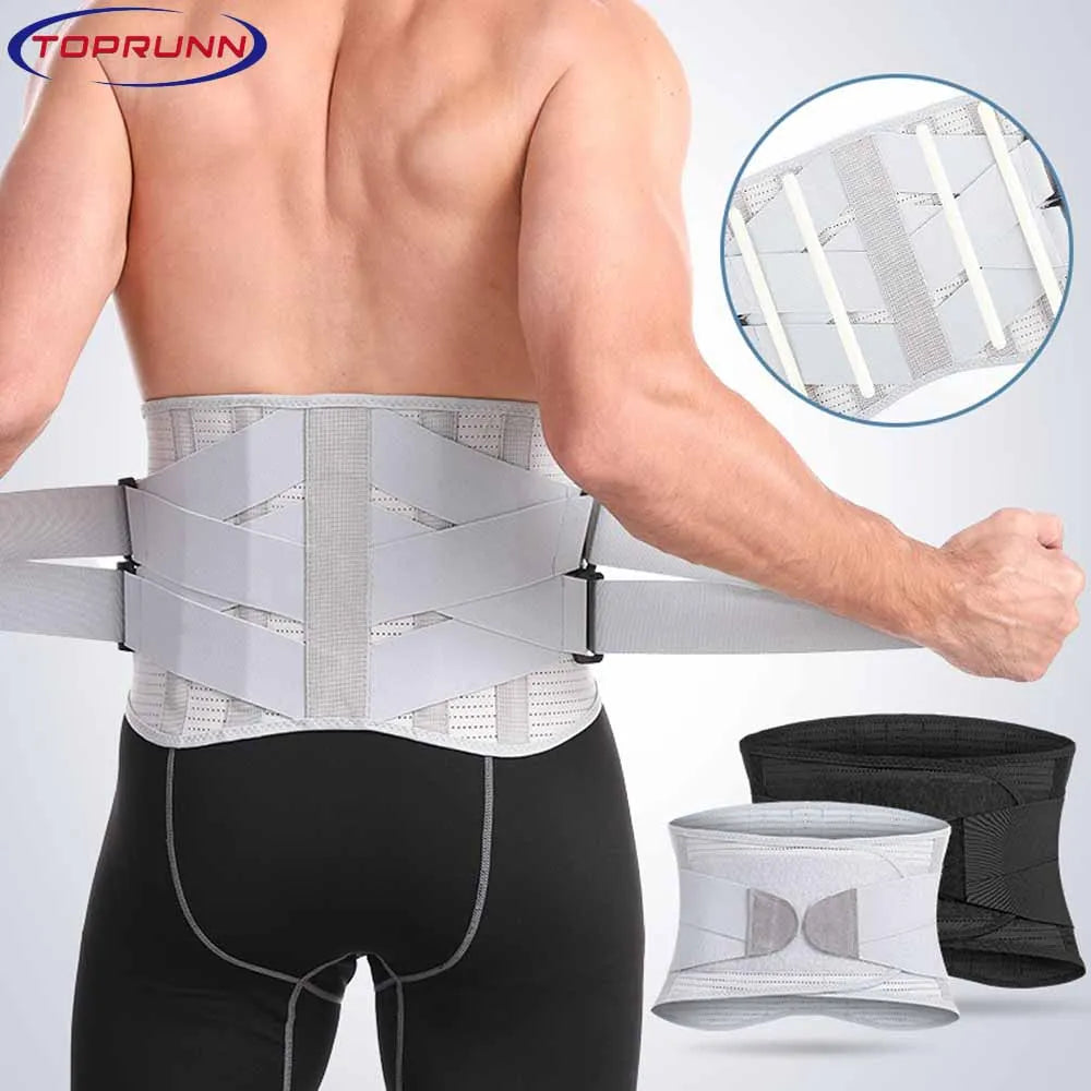 Lumbar Back Support Belt for Weightlifting and Pain Relief