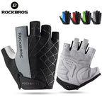 ROCKBROS Fingerless Cycling Gloves Microfiber Half Finger