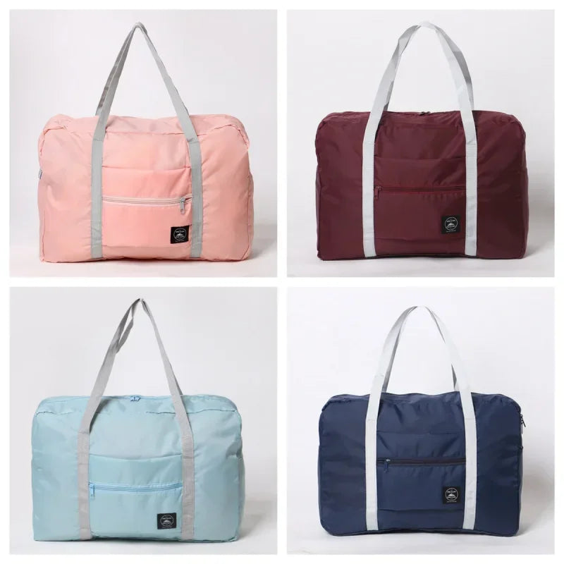 Foldable Nylon Travel Duffel Bag for Women and Girls