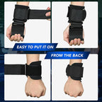 Weight Lifting Hooks with Adjustable Wrist Wraps