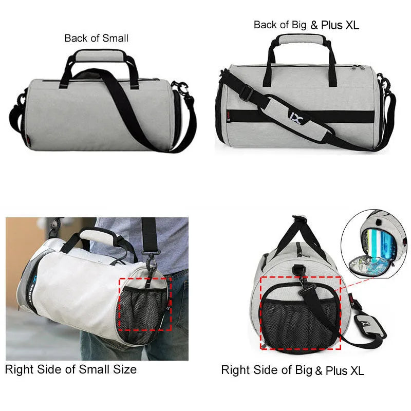Nylon Large Gym Bag for Fitness and Travel