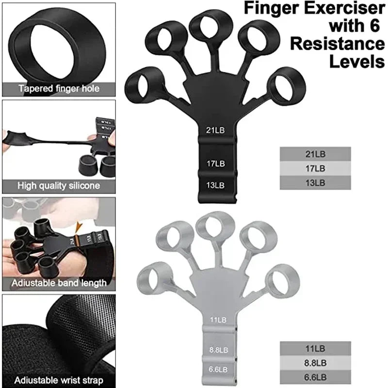 Guitar Finger Trainer Silicone Grip Strengthener