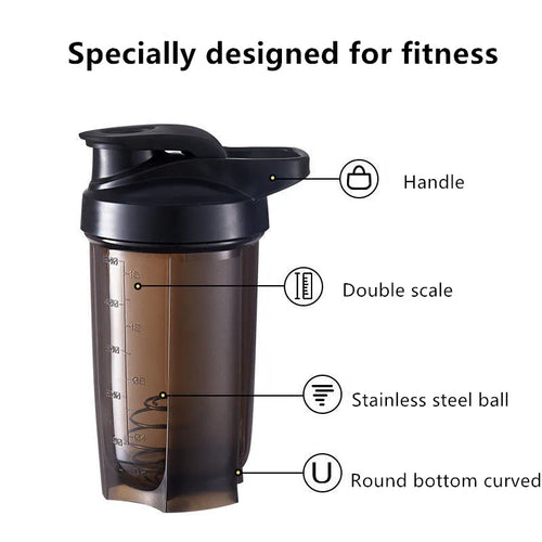 500ML Portable Sport Shaker Bottle for Gym Use  sport shaker