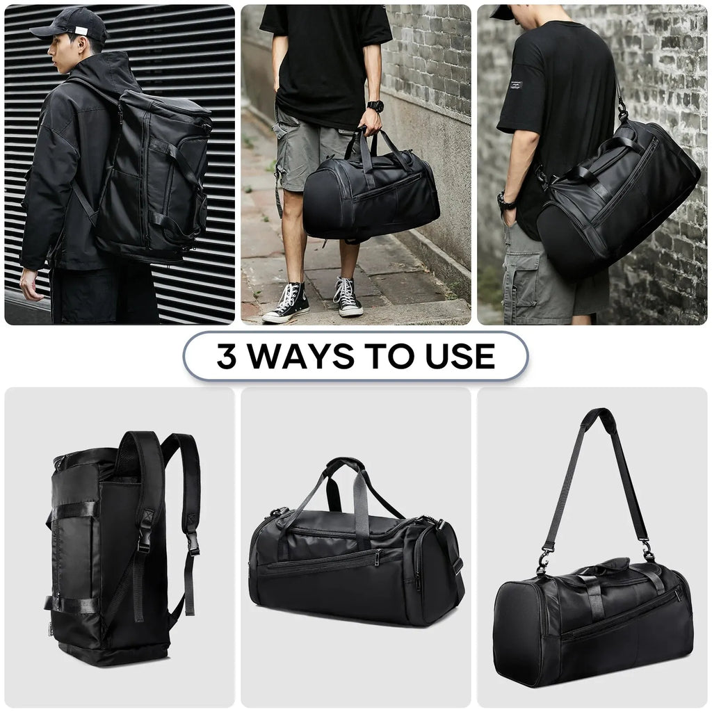 Likros 40L Lightweight Foldable Gym Bag with Shoes Compartment
