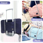 Foldable Nylon Travel Duffel Bag for Women and Girls