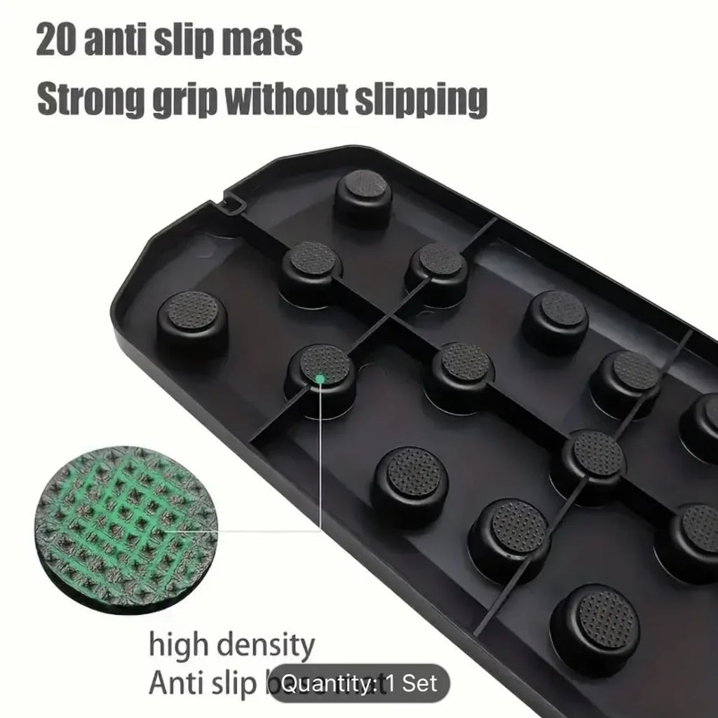 Black Rubber Push Up Board for Strength Training