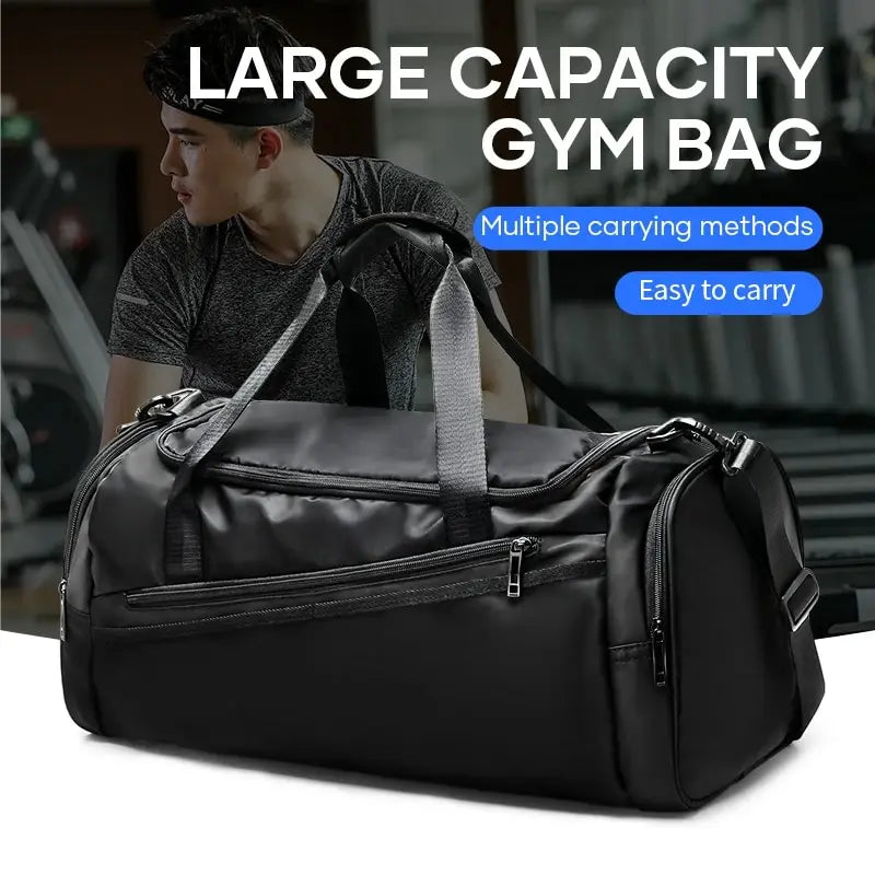 Likros 40L Lightweight Foldable Gym Bag with Shoes Compartment