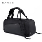 OZUKO Waterproof Canvas Gym Bag for Men Black Grey
